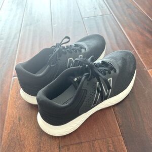 Black and White New Balance Sneaker
